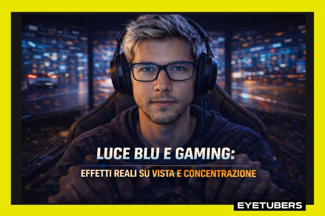 Luce blu e gaming: effetti reali su vista e concentrazione