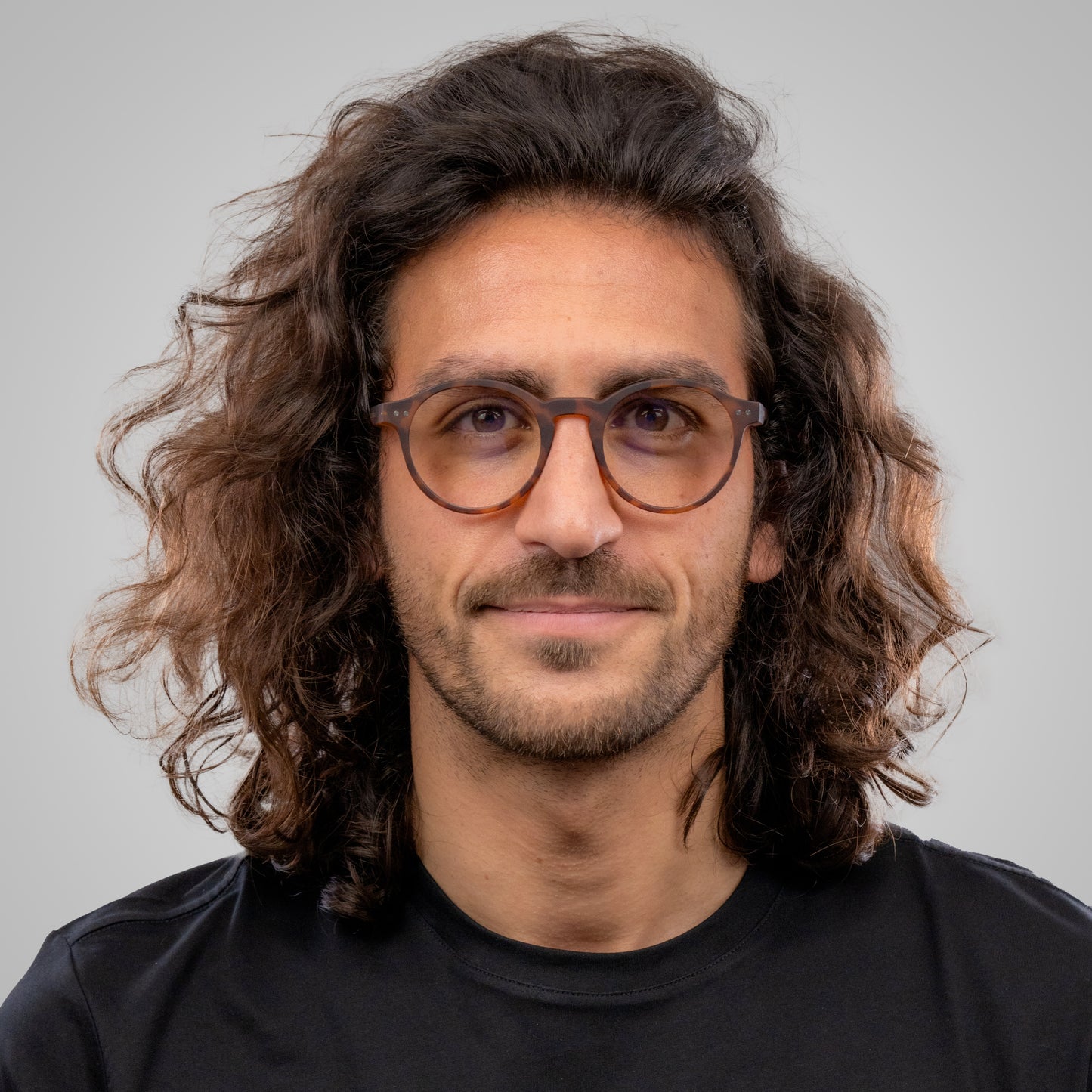 ROUND BROWN ANTI BLUE LIGHT